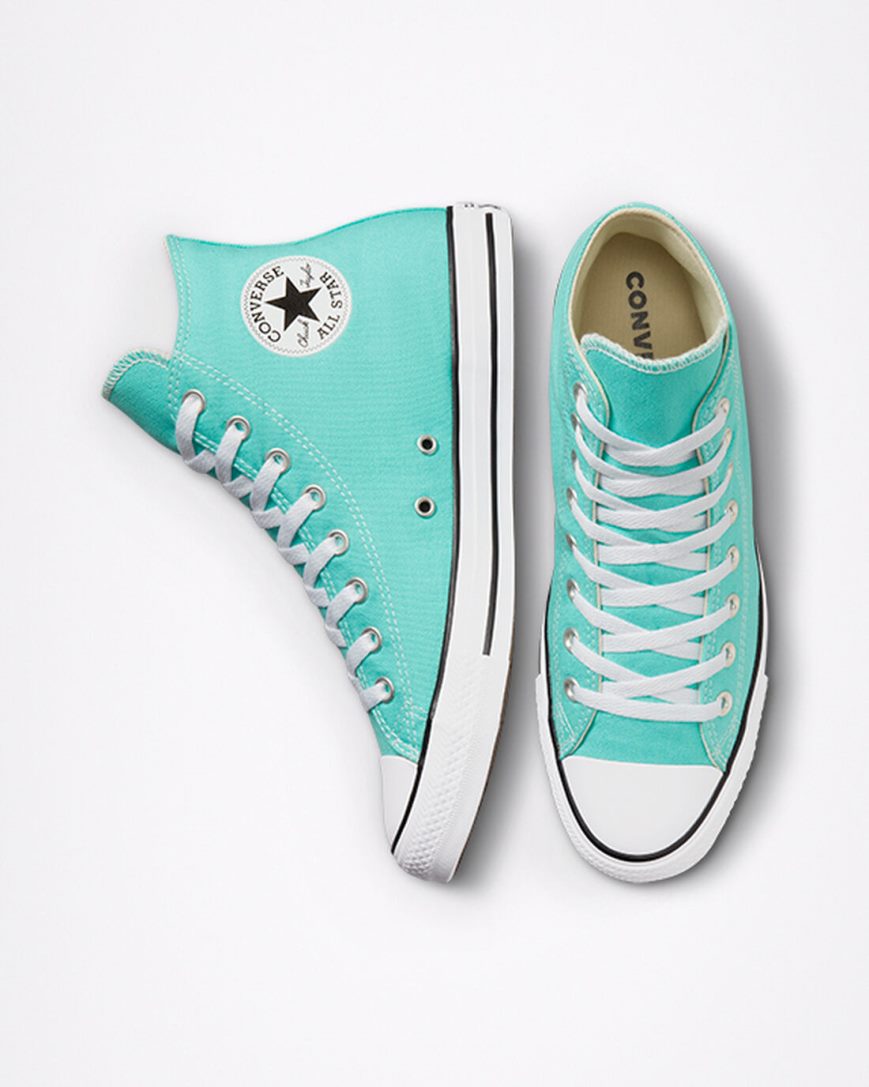 Tenis Converse Chuck Taylor All Star Seasonal Color Cano Alto Masculino Luz Turquesa | PT U040315